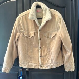 Levi’s Men’s Classic Corduroy Sherpa-Lined Trucker Jacket - Size 44